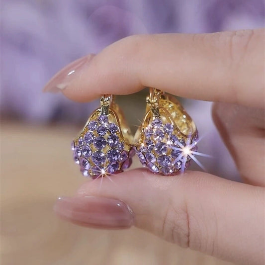 Elegant Zircon Tassel Earrings For Women