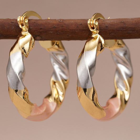 Metal Multi-color Trendy Earrings For Women