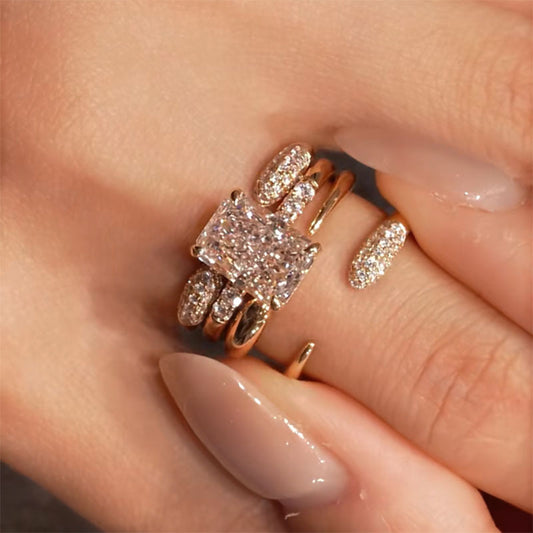 INS Luxurious And Versatile Ring With A Unique Personality-driven Designavailable As A Set