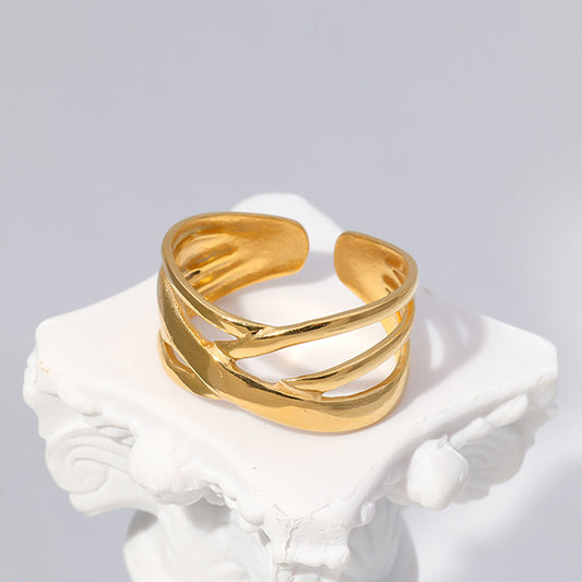 Adjustable Fashion Titanium Steel Ring