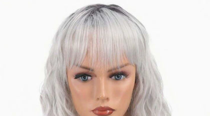 Gradient Gold Figure-eight Bangs With Big Waves